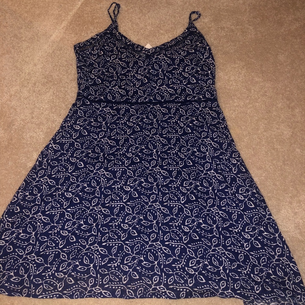 Blue floral dress